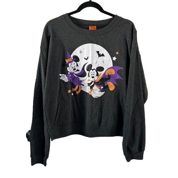 Disney Halloween Mickey & Minnie Mouse Sweater, Sz Large - Picture 1 of 15